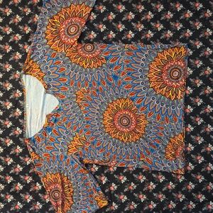 Colorful Patterned Women's Top